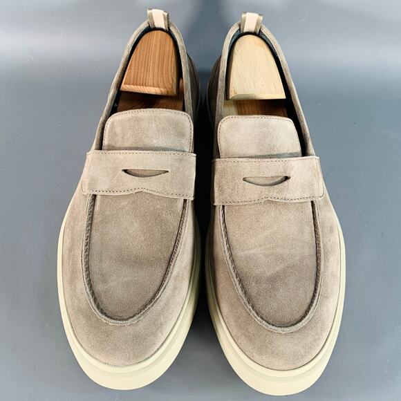 Officine Creative Gray Suede Loafers main image 7